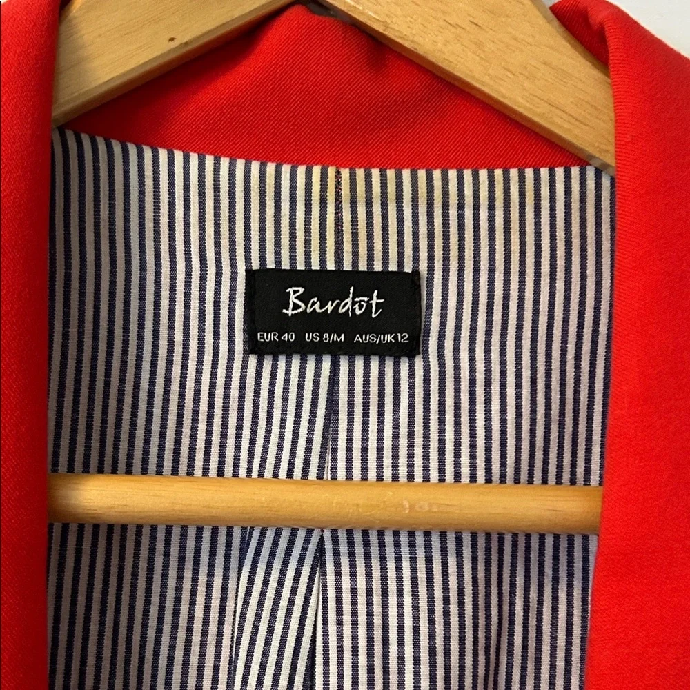Bardot Scarlet Blazer - Picture 2 of 4